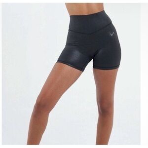 TLF Gerana High Waisted Workout Shorts 2.0 Size medium Black Chrome